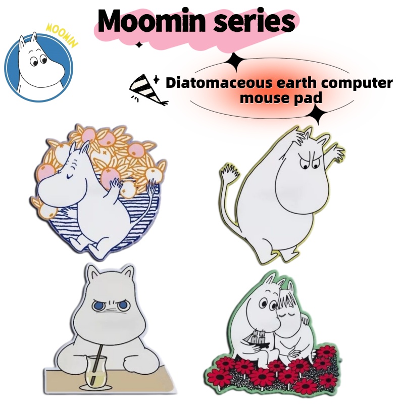 Laptop Editing Accessories - Leuke Hippo Moomin Cartoon Diatomeeën Modder