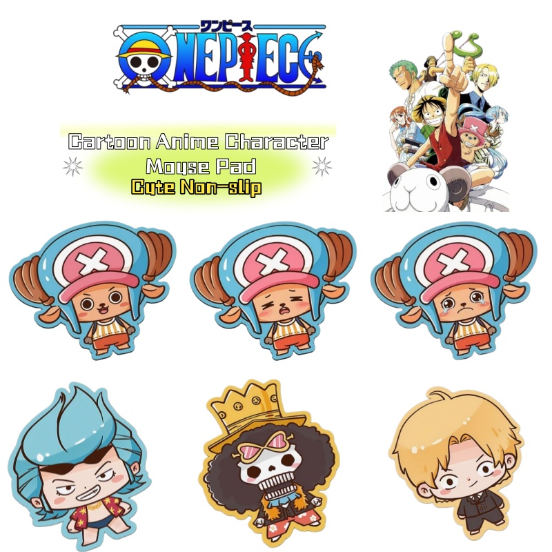 Laptop Editing Accessories - One Piece cartoon anime karakter schattige