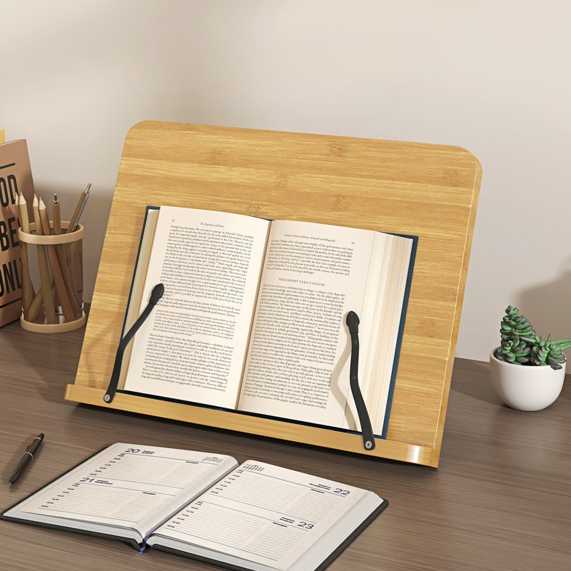 Laptop Accessories For Office - Houten leesboekenstandaard, multifunctionele laptopstandaard, verstelbare standaard