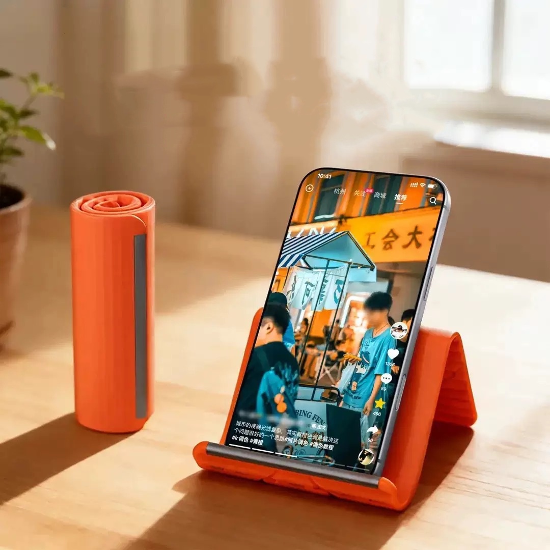 Laptop Accessories For Office - Luie draagbare telefoonstandaard Siliconen desktop-tabletlaptophouder Creatieve