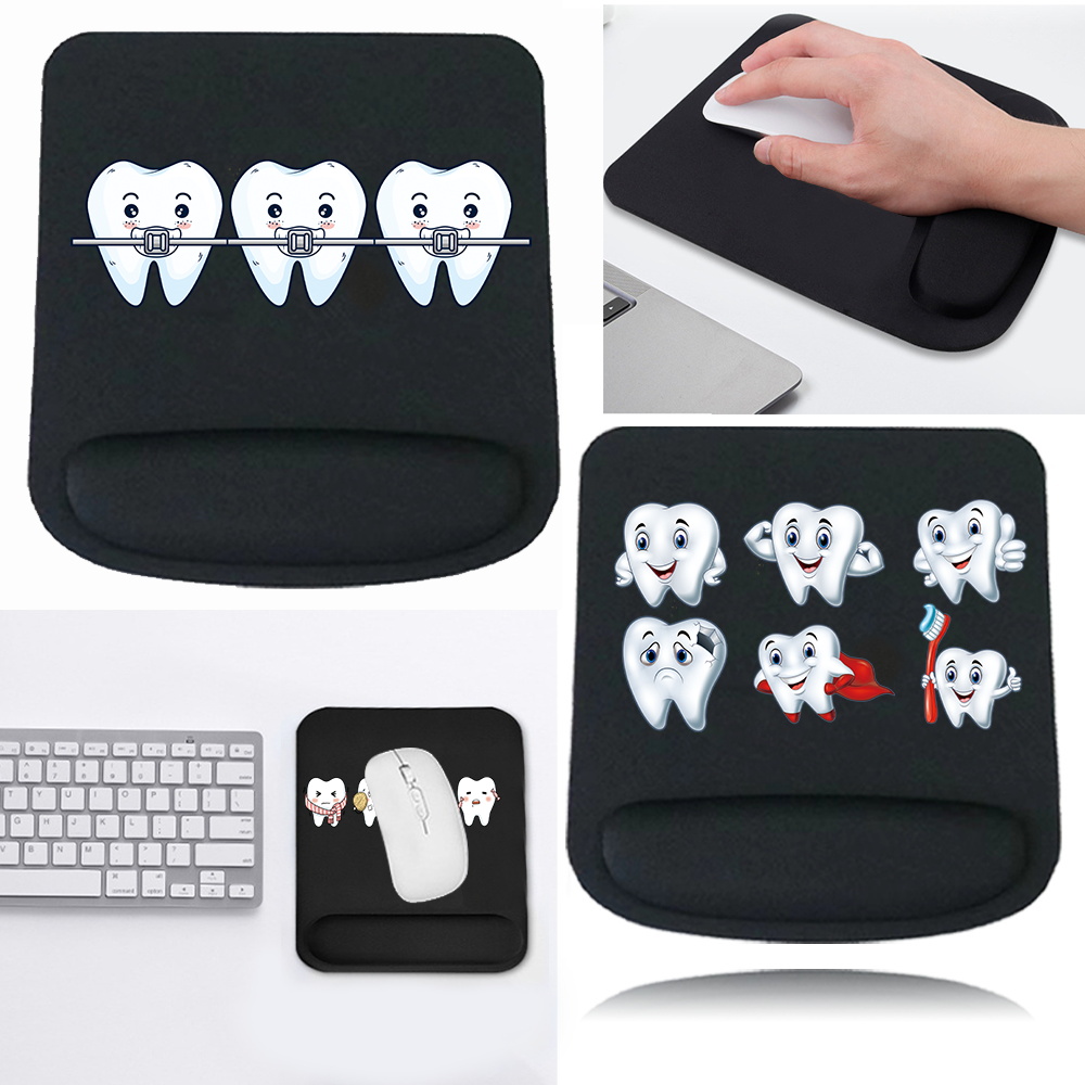 Laptop Accessories For Wrist Support - Muismat Zwarte bureaumat voor pc-laptop Vierkante