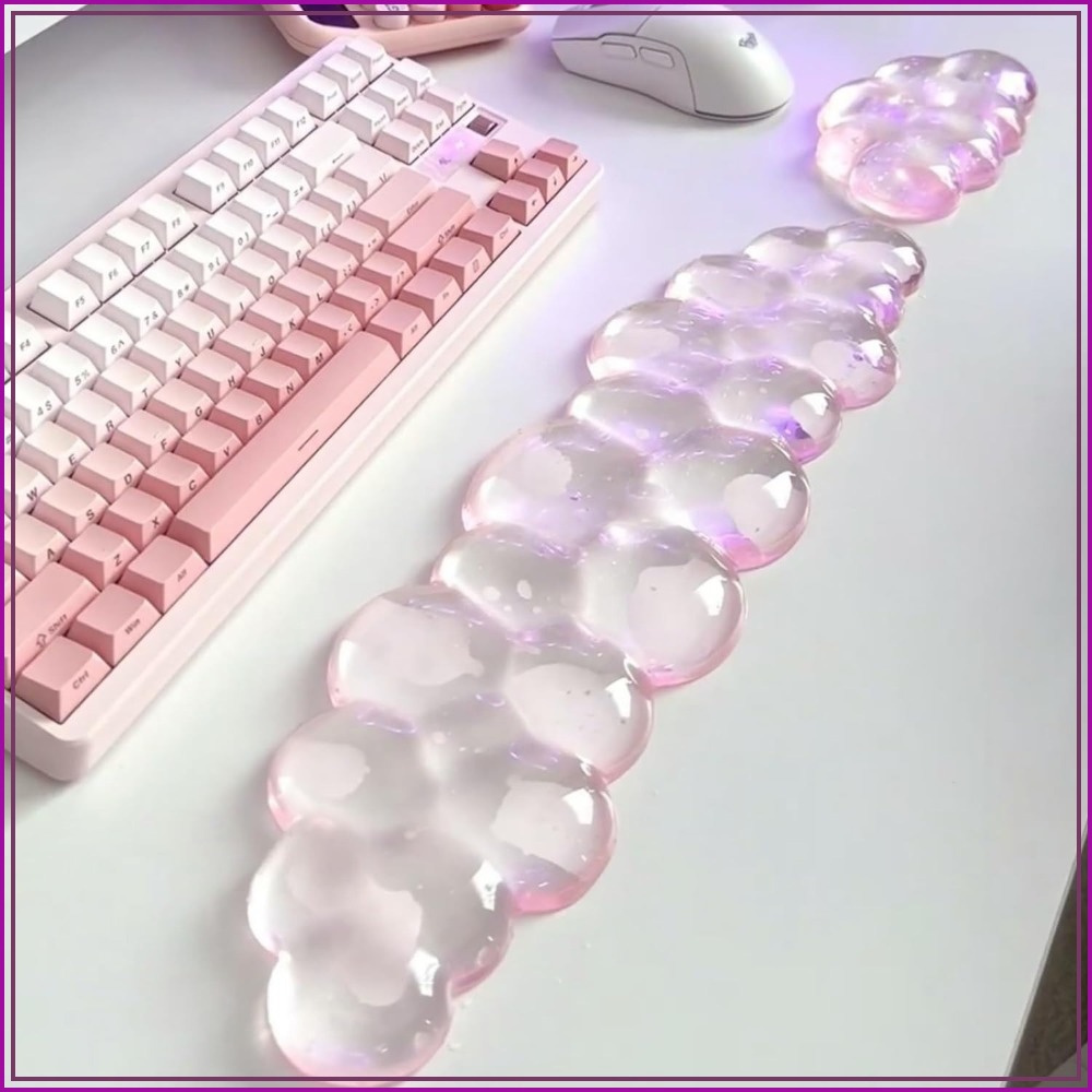 Laptop Accessories For Wrist Support - Zachte Cloud Gel-muismat met polssteunset, antislip