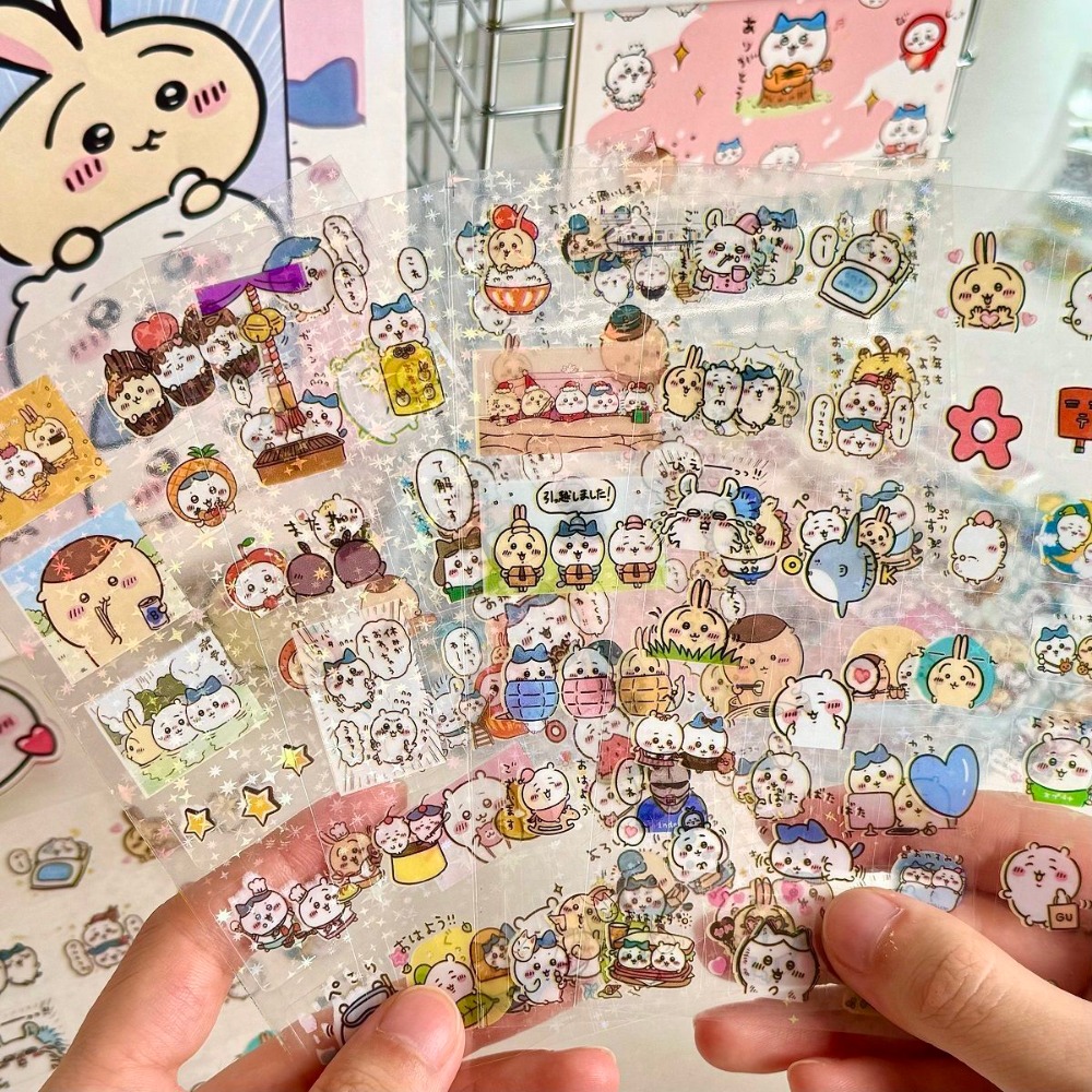 Laptop Accessories Toys - 30 stuks Chiikawa Laserstickers Cartoon Waterdichte