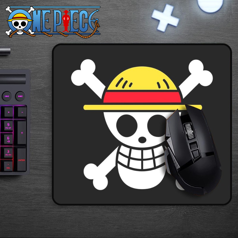 Laptop Accessories For Office - Cartoon Een Stuk Luffy Schedel Muismat