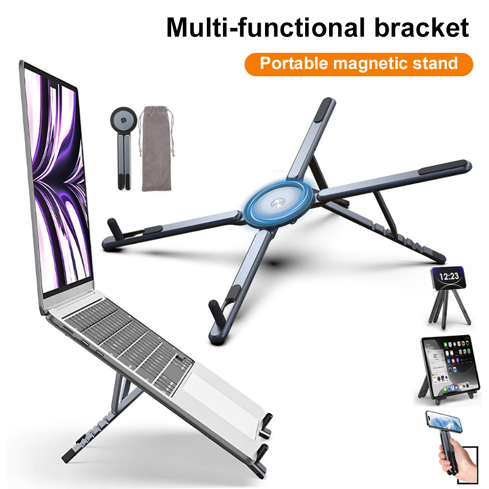 Laptop Accessories For Office - Draagbare magnetische telefoonhouder & selfie stick
