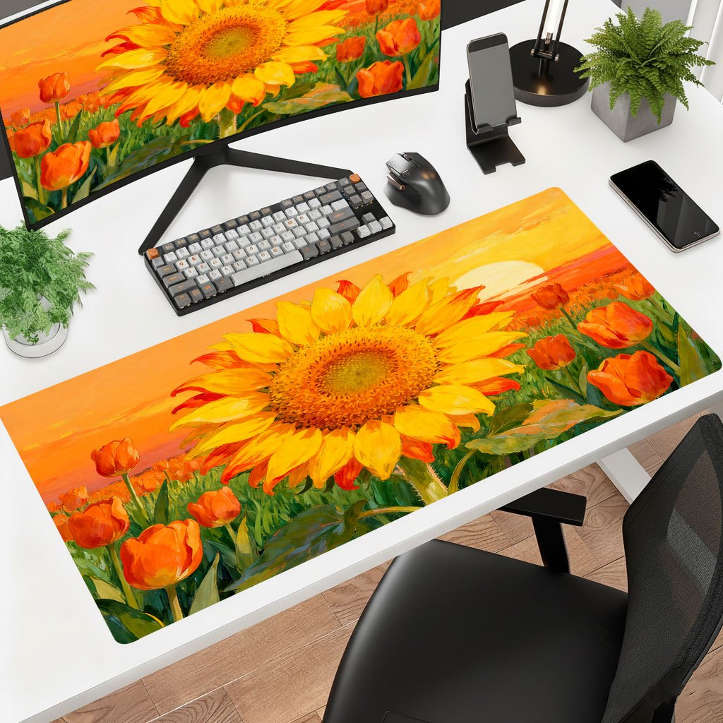 Merk Yellow Sunflower muismat, - Laptop Accessories Brand recensie en prijs