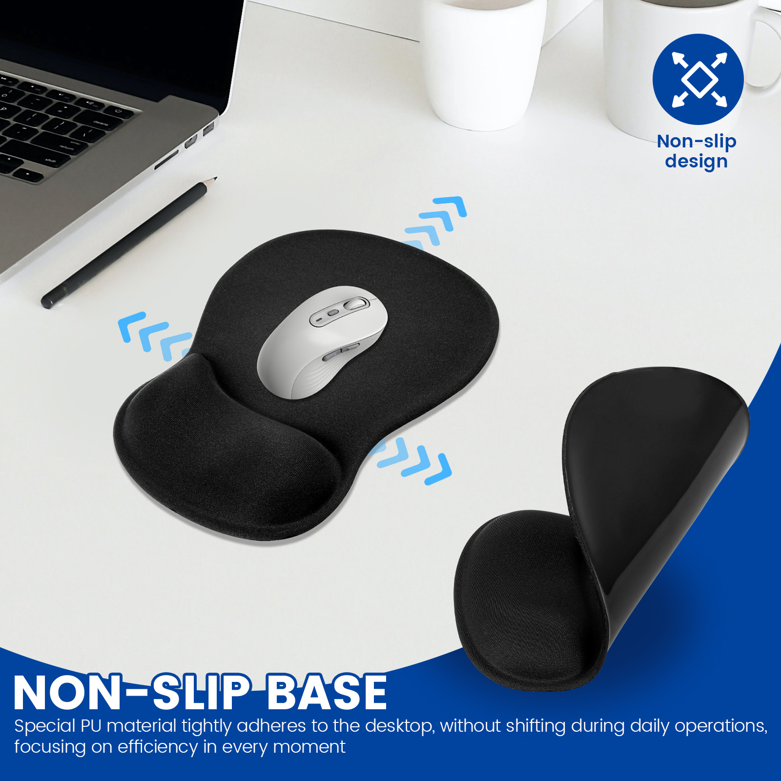 1/4 Stuks Ergonomische Muismat - Laptop Accessories For Wrist Support recensie en prijs