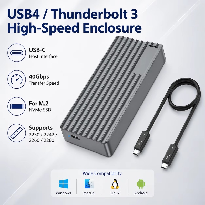 TBT3/USB4 M.2 NVMe SSD Behuizi - External Nvme Ssd recensie en prijs