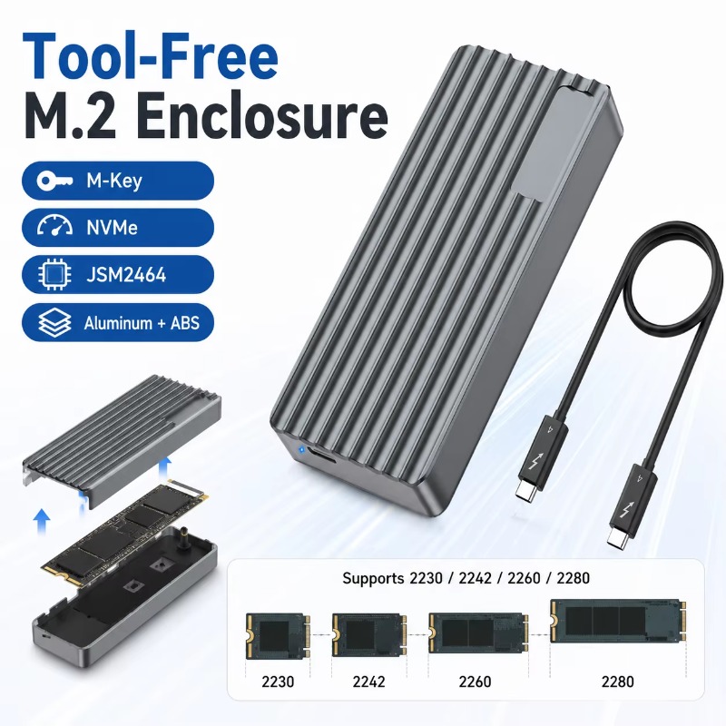 TBT3/USB4 M.2 NVMe SSD Behuizi - External Nvme Ssd recensie en prijs