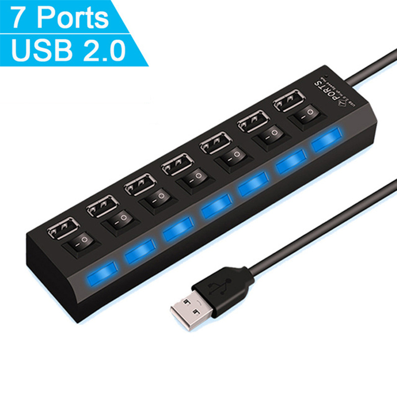 7-poorts USB 2.0 hubsplitter v - Laptop Accessories For Office recensie en prijs