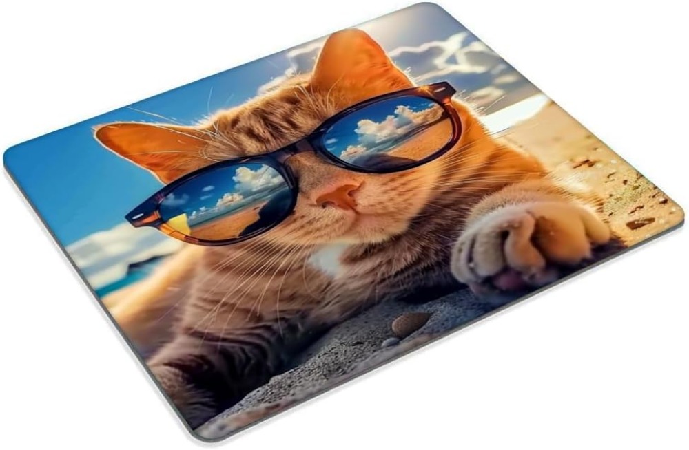 Sunshine Beach Cat-muismat met - Laptop Accessories For Wrist Support recensie en prijs